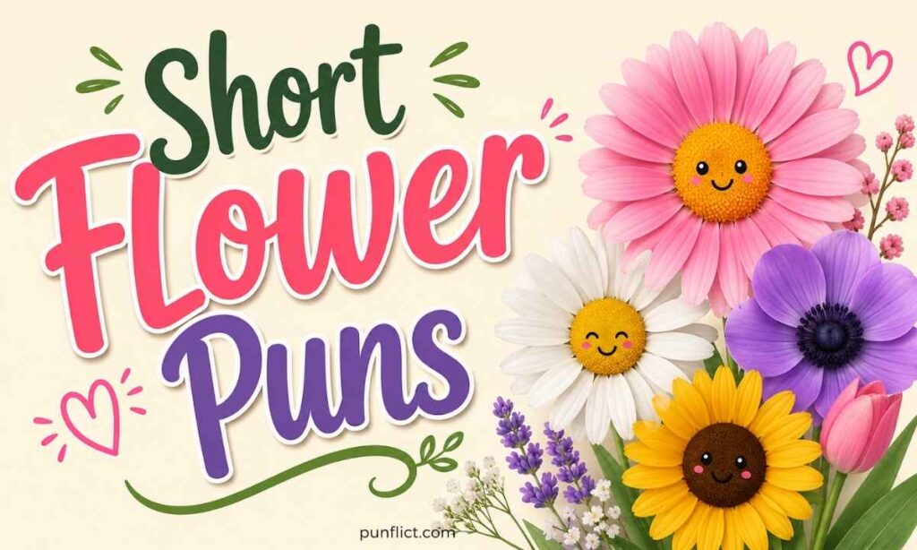 short-flower-puns