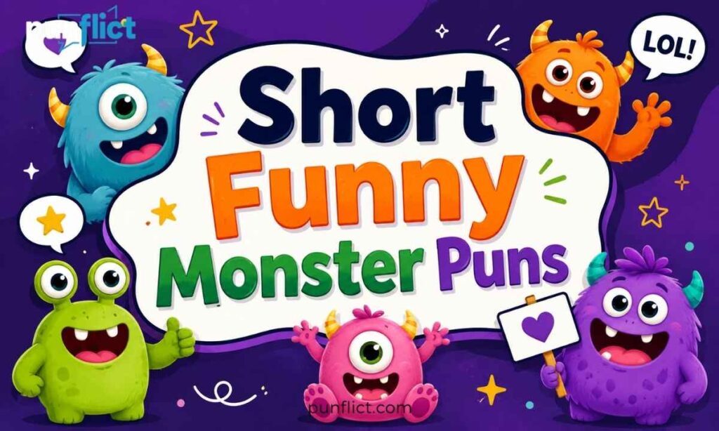 short-funny-monster-puns